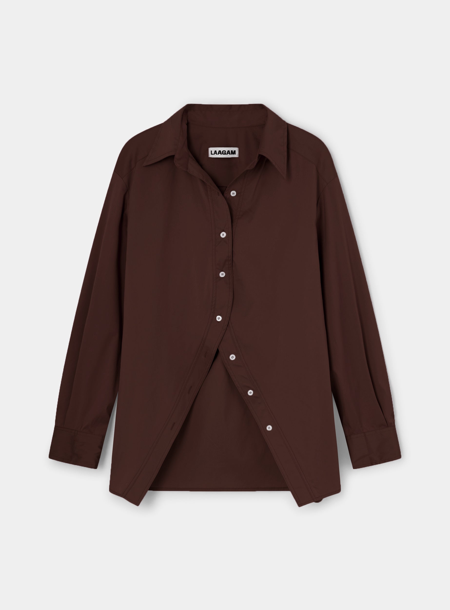 Chemise No Boyfriend Marron - Laagam