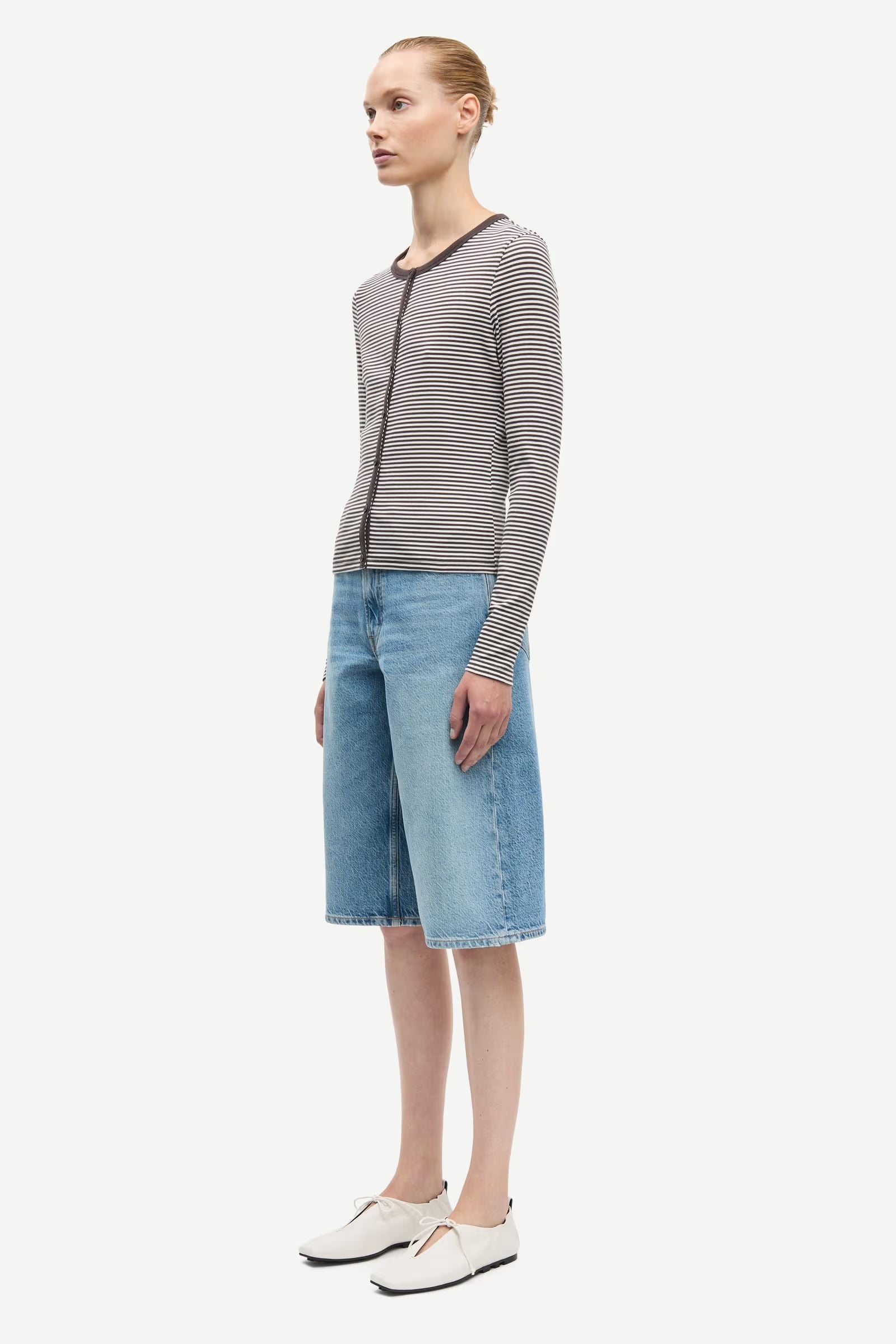 Cardigan Coton Rayé Saalexo - Samsoe Samsoe
