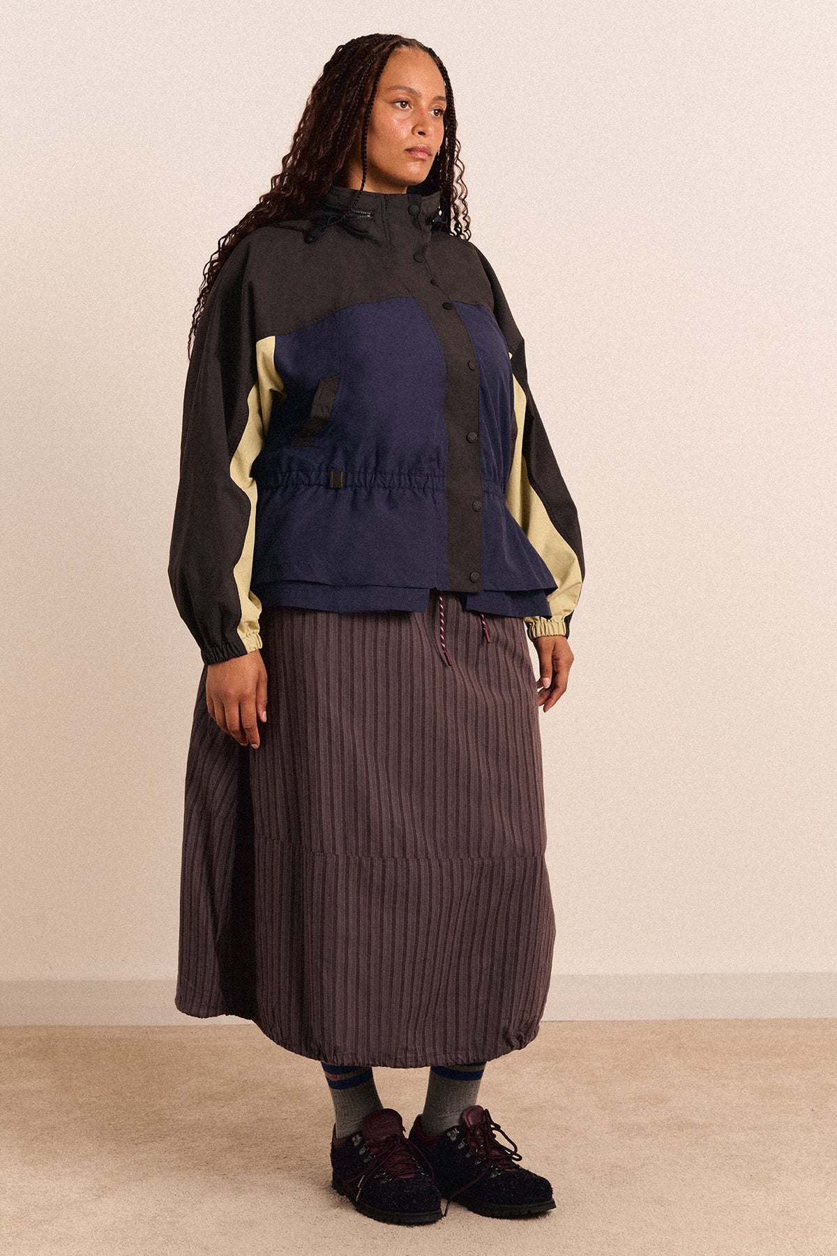 Imperméable Athena marine et sauge - Damson Madder, photo 6
