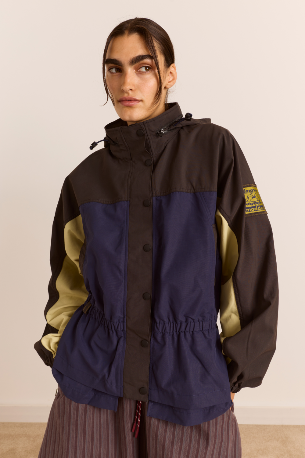 Imperméable Athena marine et sauge - Damson Madder