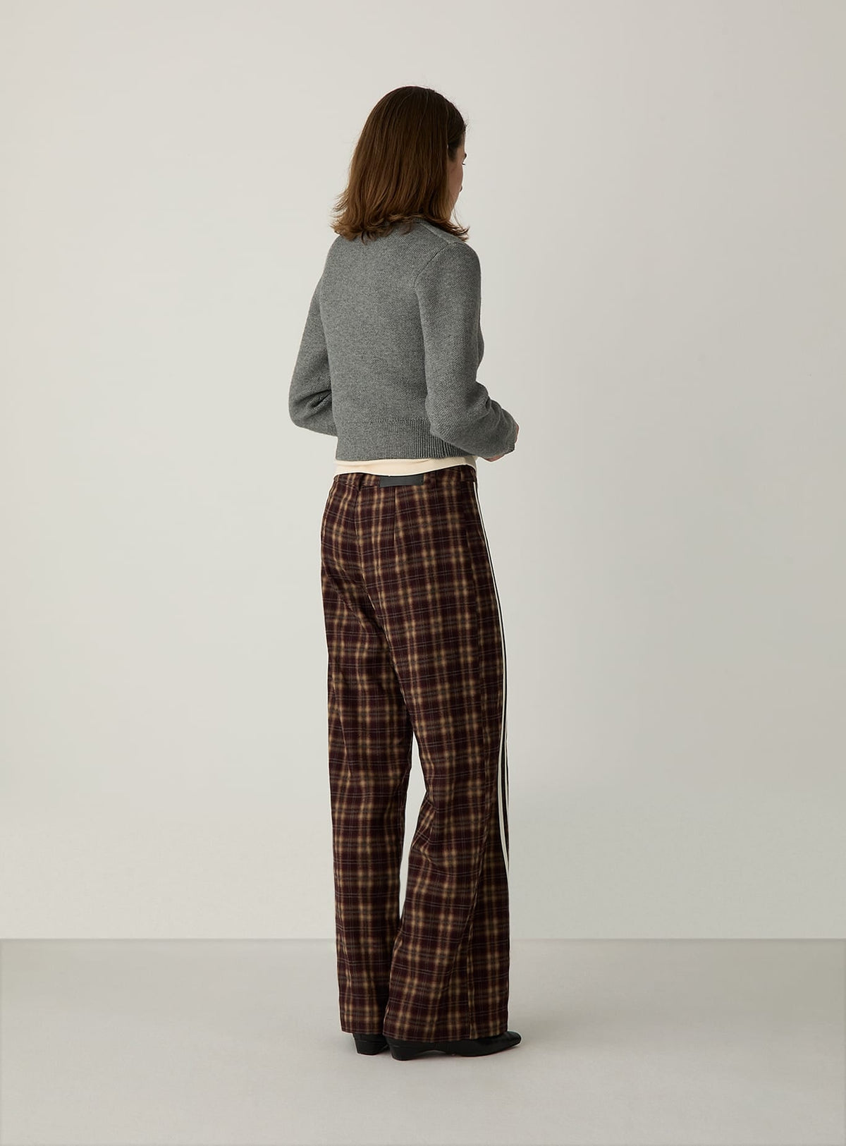 Cardigan court Beverly gris Laagam, col polo - photo 3