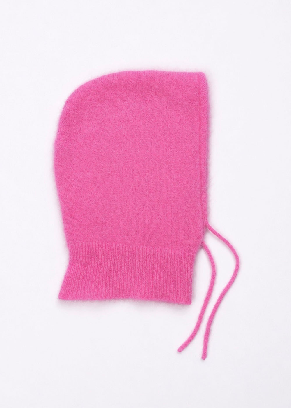 Cagoule Donna en mohair rose Surprise