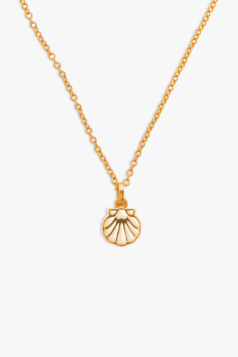 Collier coquillage or - W.Garcia