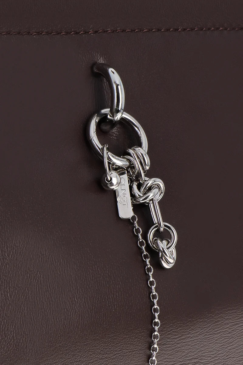 Sac Flor Marron + Pendentif Chaînes