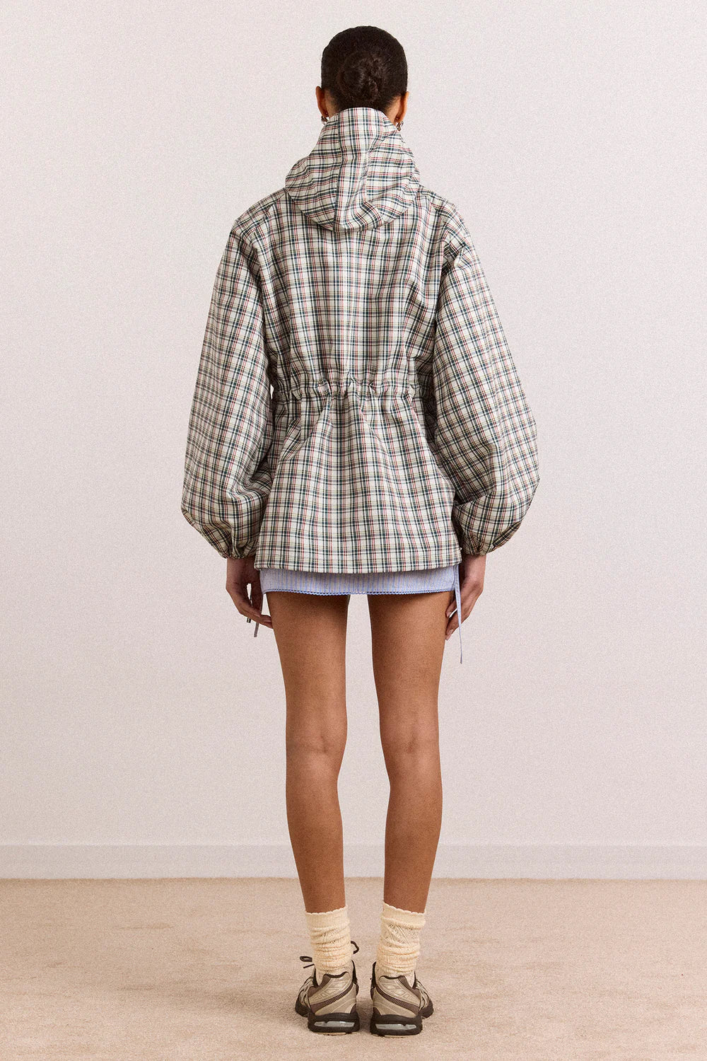 Imperméable Liu à Carreaux - Damson Madder