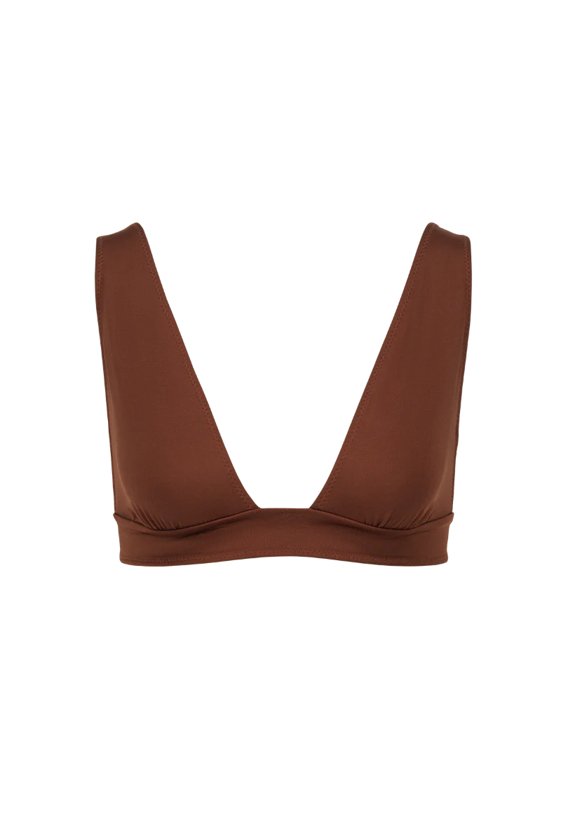 Top Foulard Josie Marron - Nénés