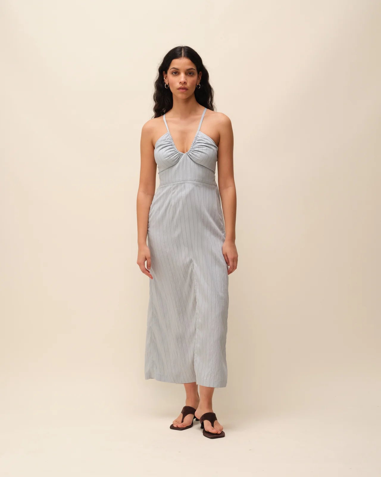 Robe Tania Blue Mist - Nitah