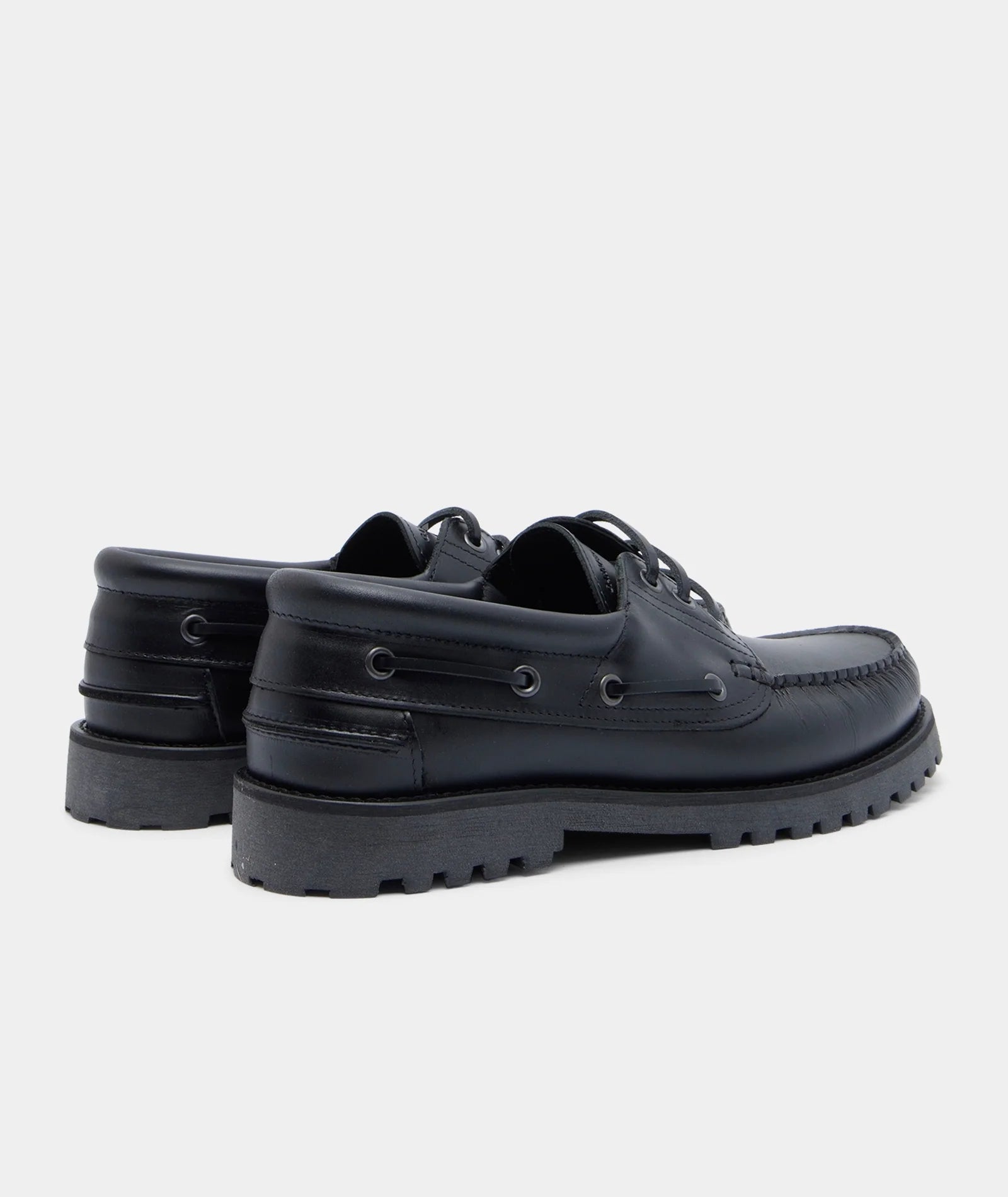 Boat Shoes Ollie Noir - Garment Project