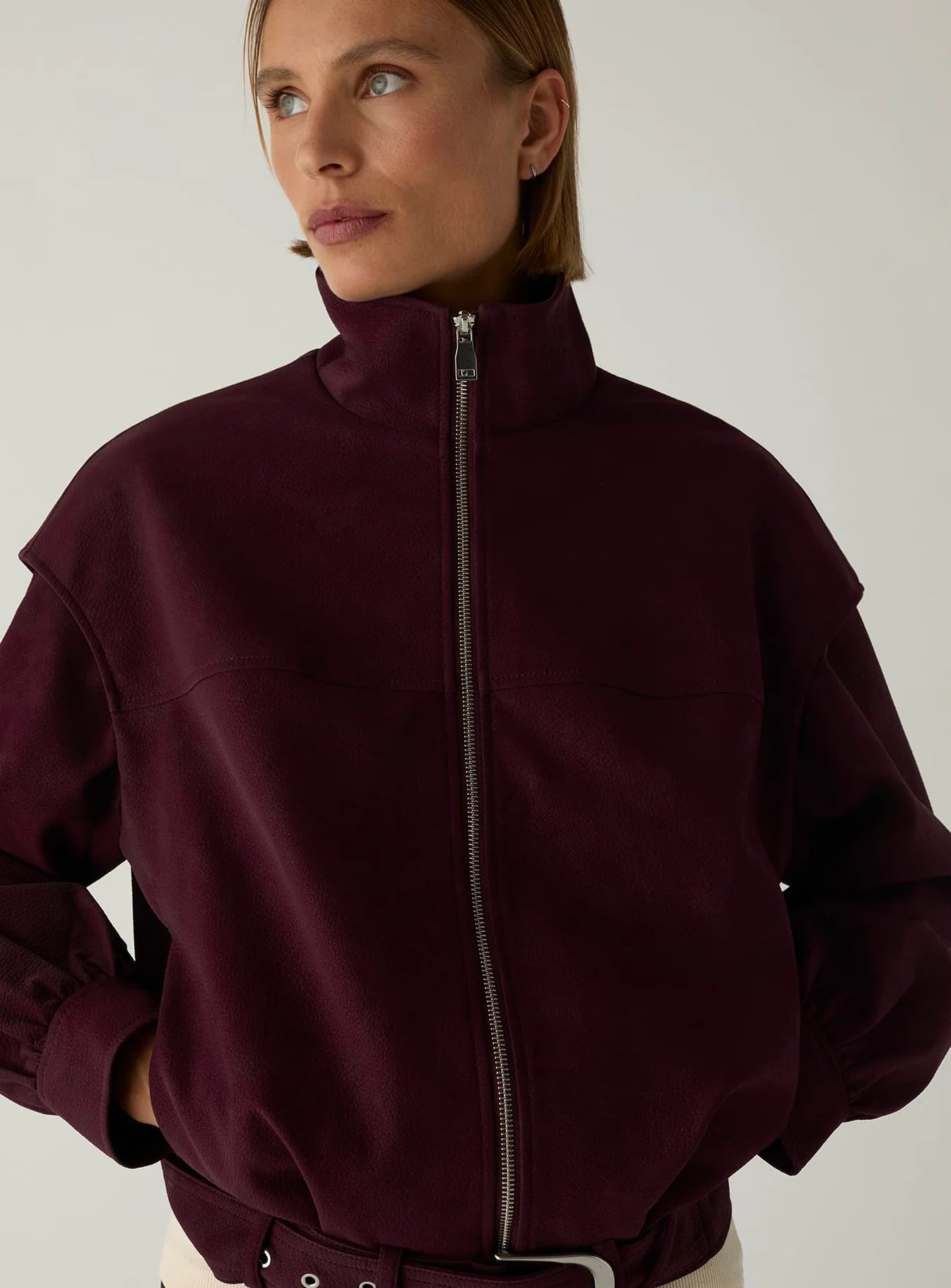 Bomber Signy Bordeaux - Laagam