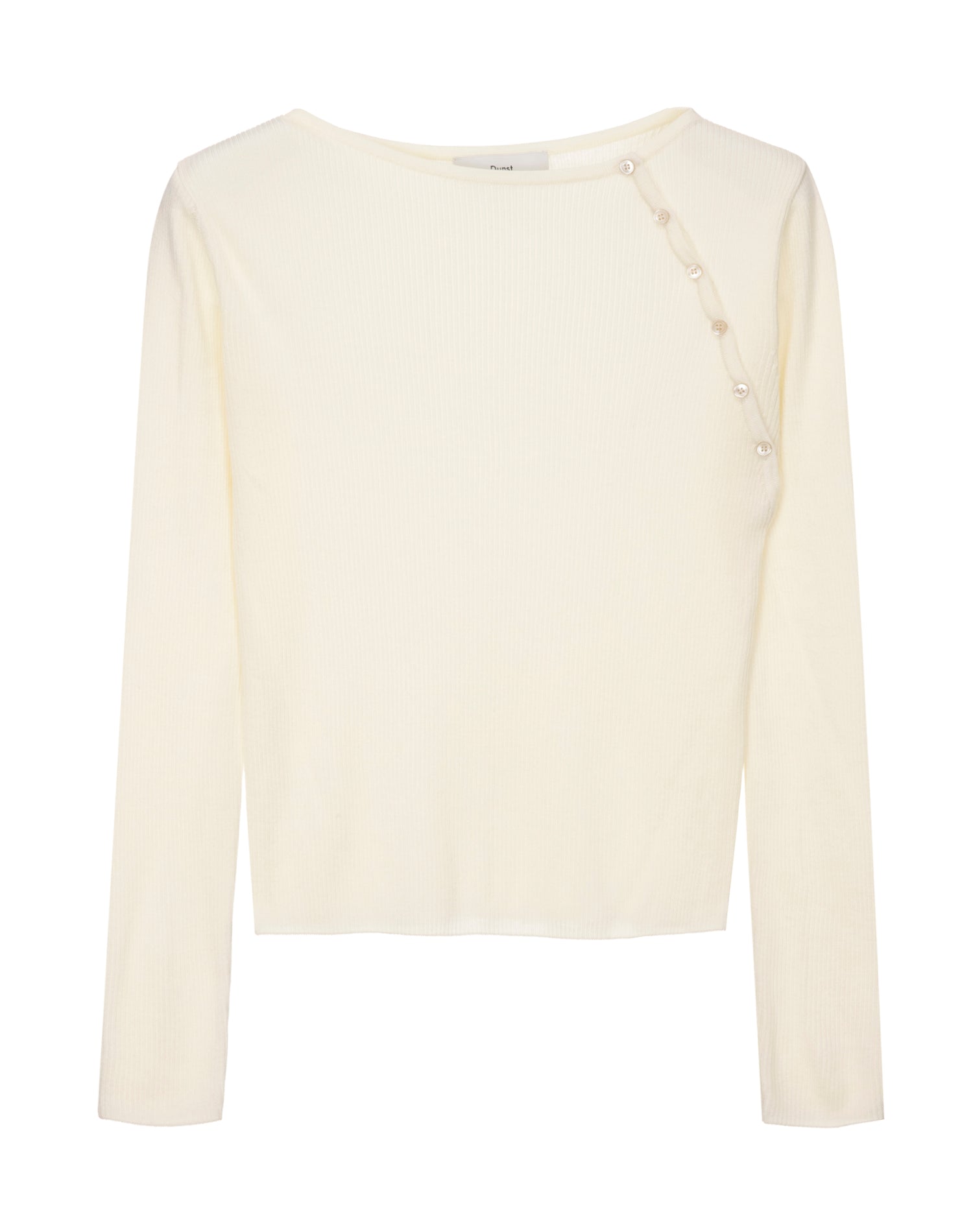 Top en Maille Boutonnée Crème - Dunst