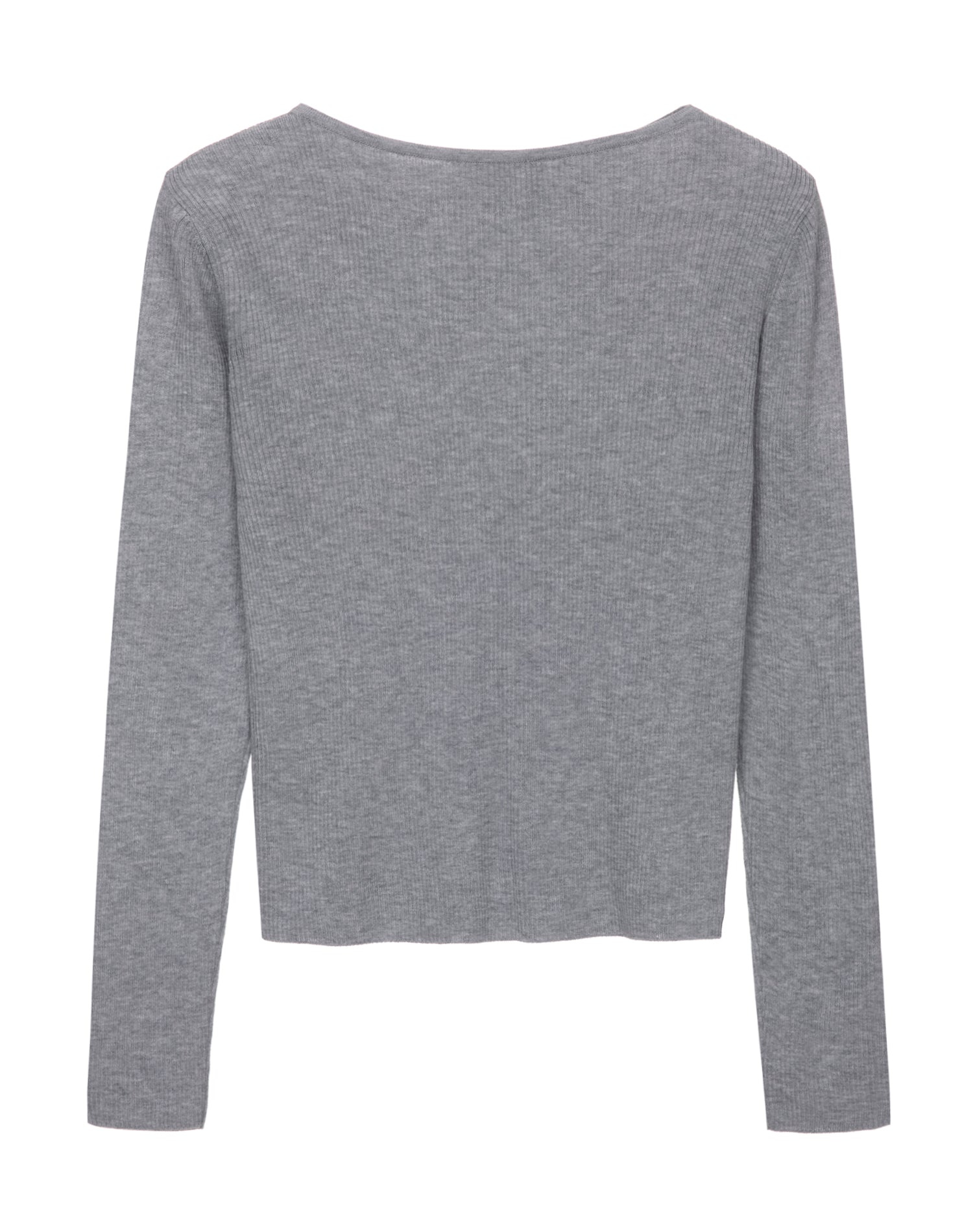 Top en Maille Boutonnée Gris - Dunst
