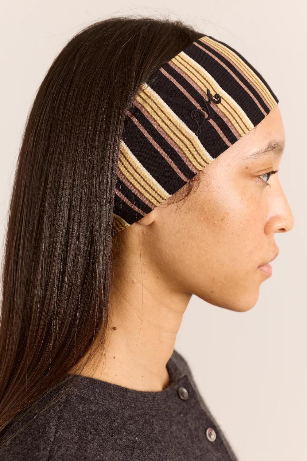 Bandana Stripe - Damson Madder