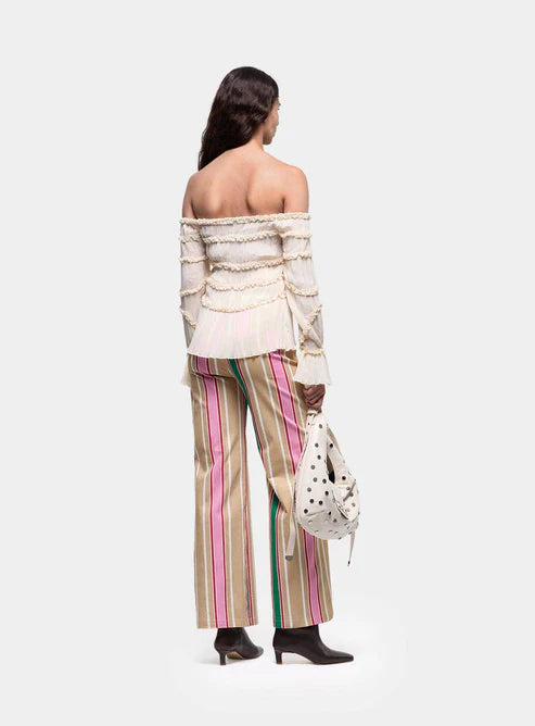 Blouse Texturée Écru Petra - Laagam
