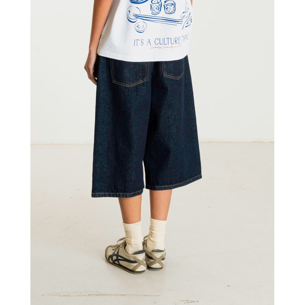 Bermuda en Jean Bleu Foncé Shan - Woodbird