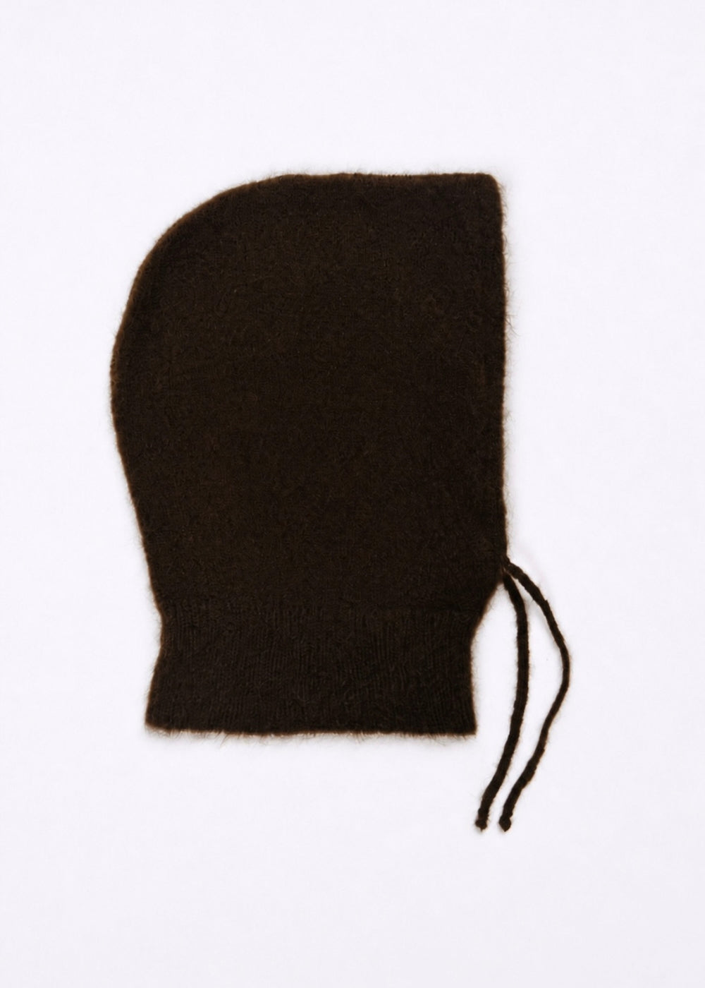 Cagoule Donna en mohair chocolat Surprise