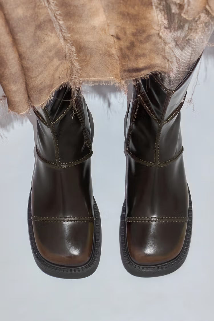 Bottes Dahlia Dark Brown - Miista