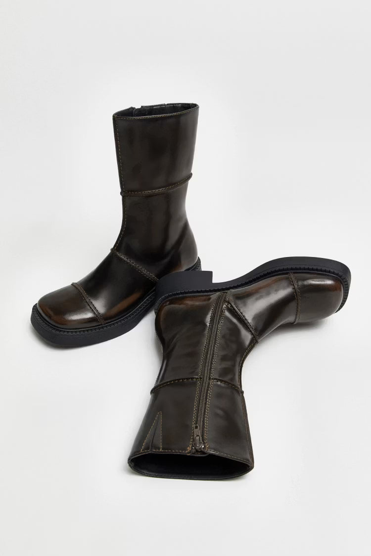 Bottes Dahlia Dark Brown - Miista