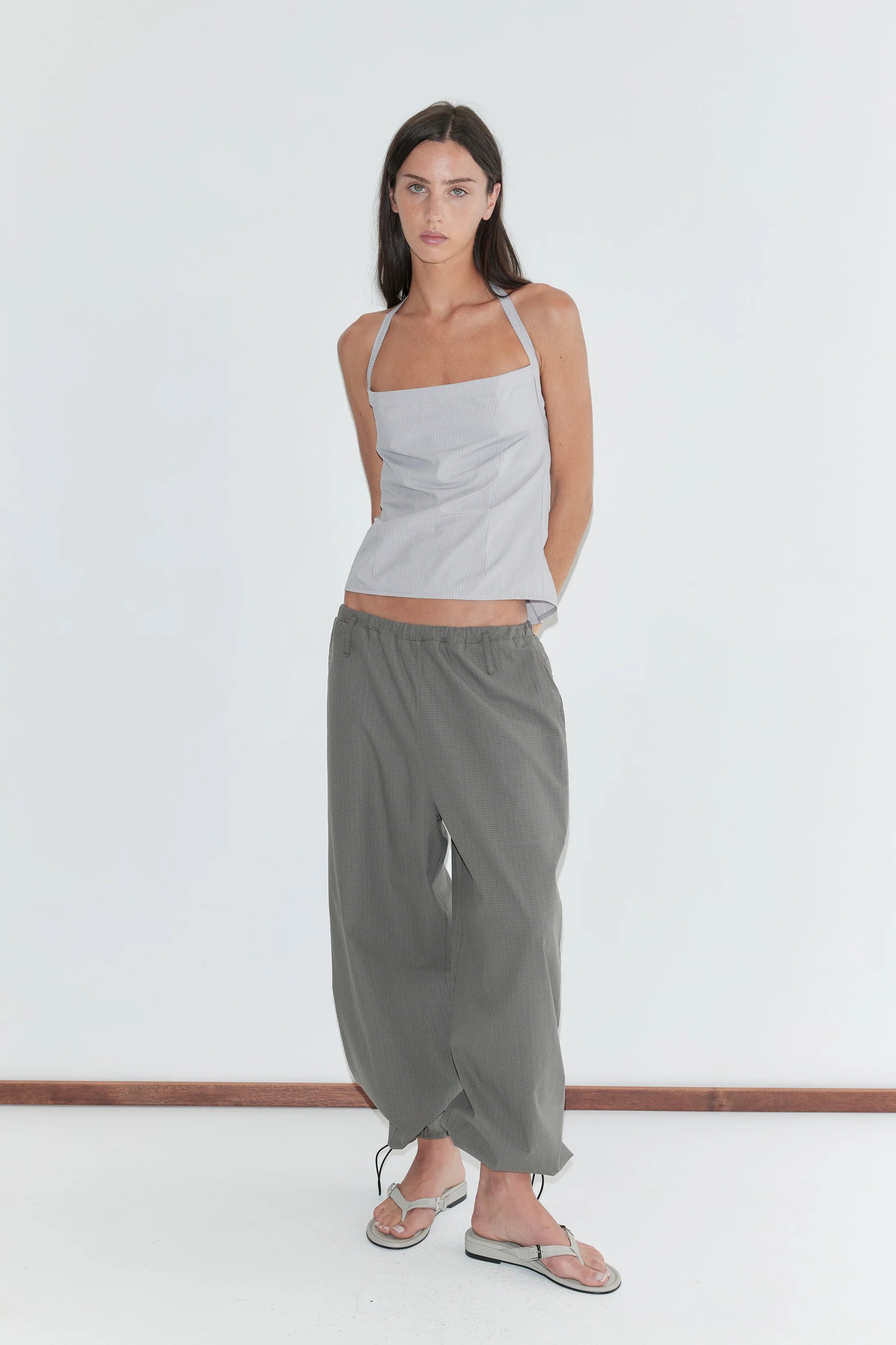 Top Folded Bleu Rayé - Deiji Studios
