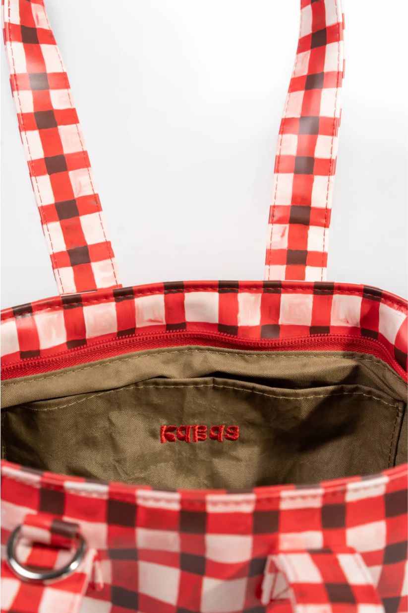 Sac à main Lunch Vichy Karmin - Kabas
