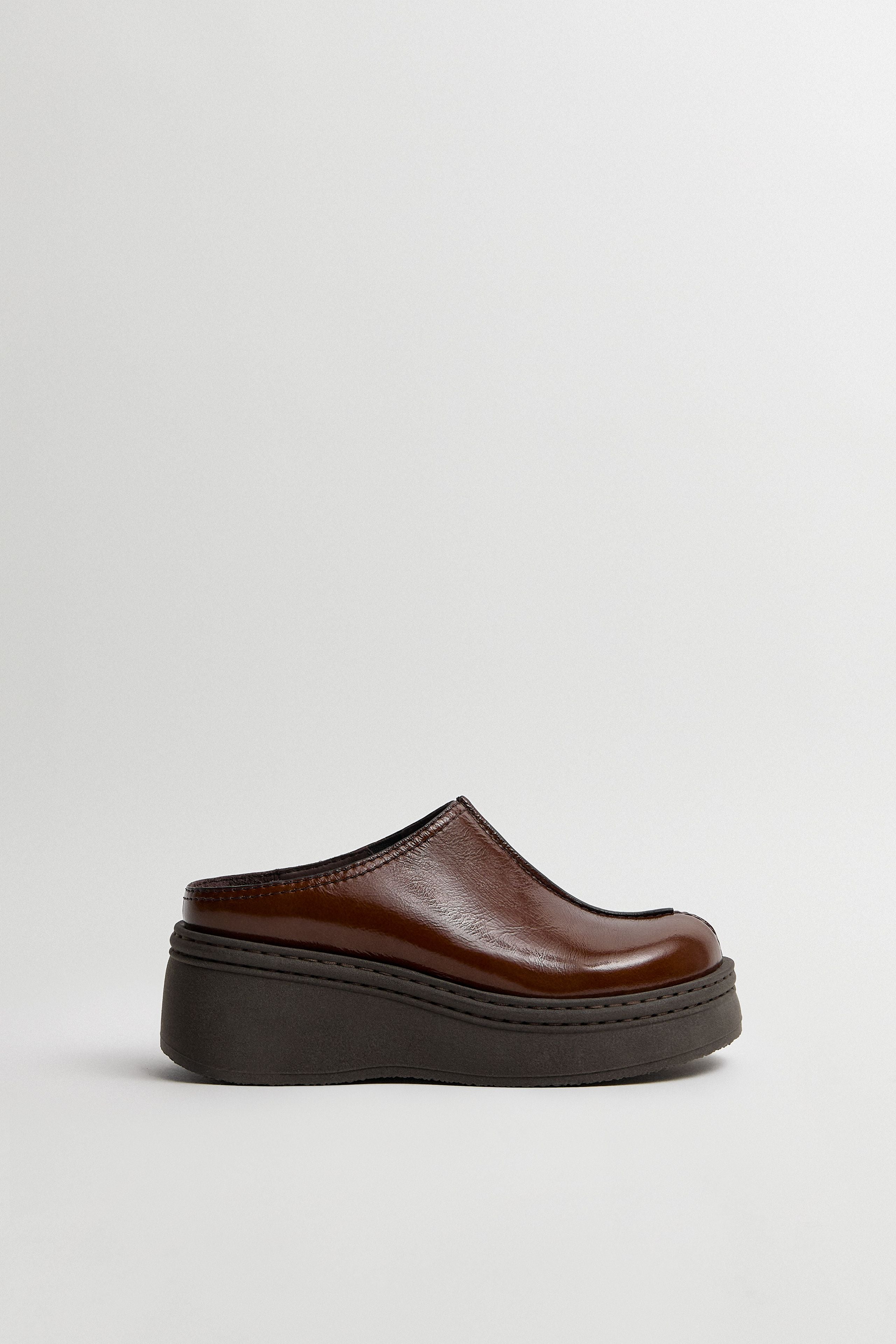 Mules Mego Dark Brown - Miista