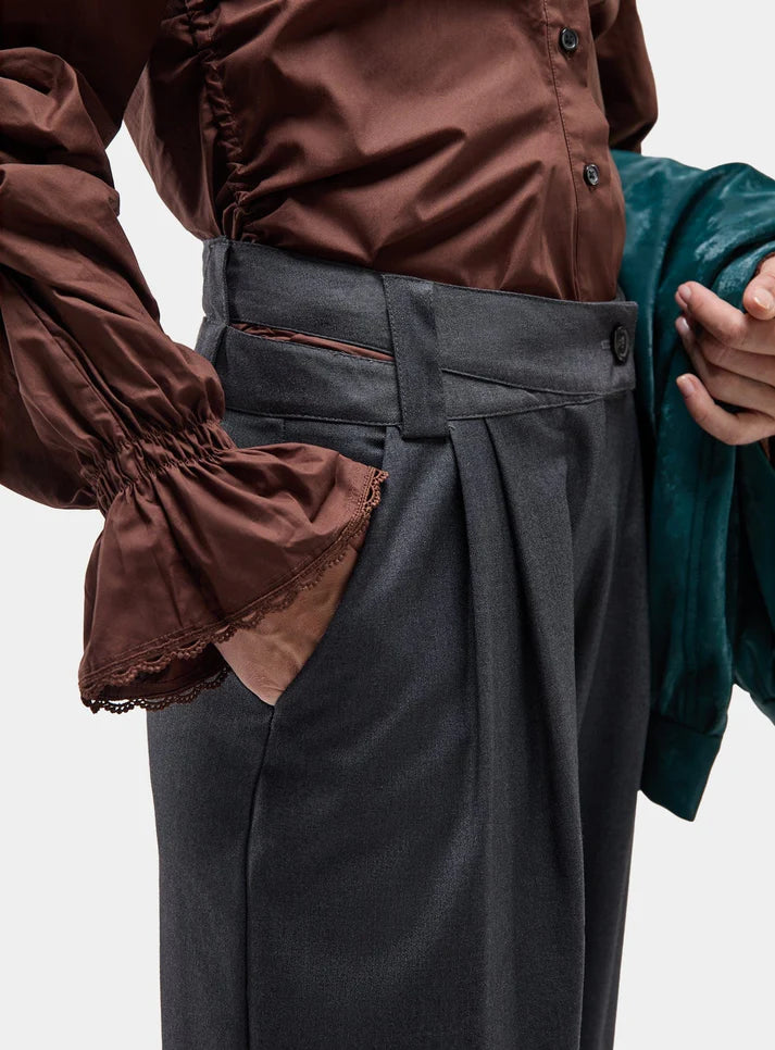 Pantalon Tailleur Smith Gris - Laagam