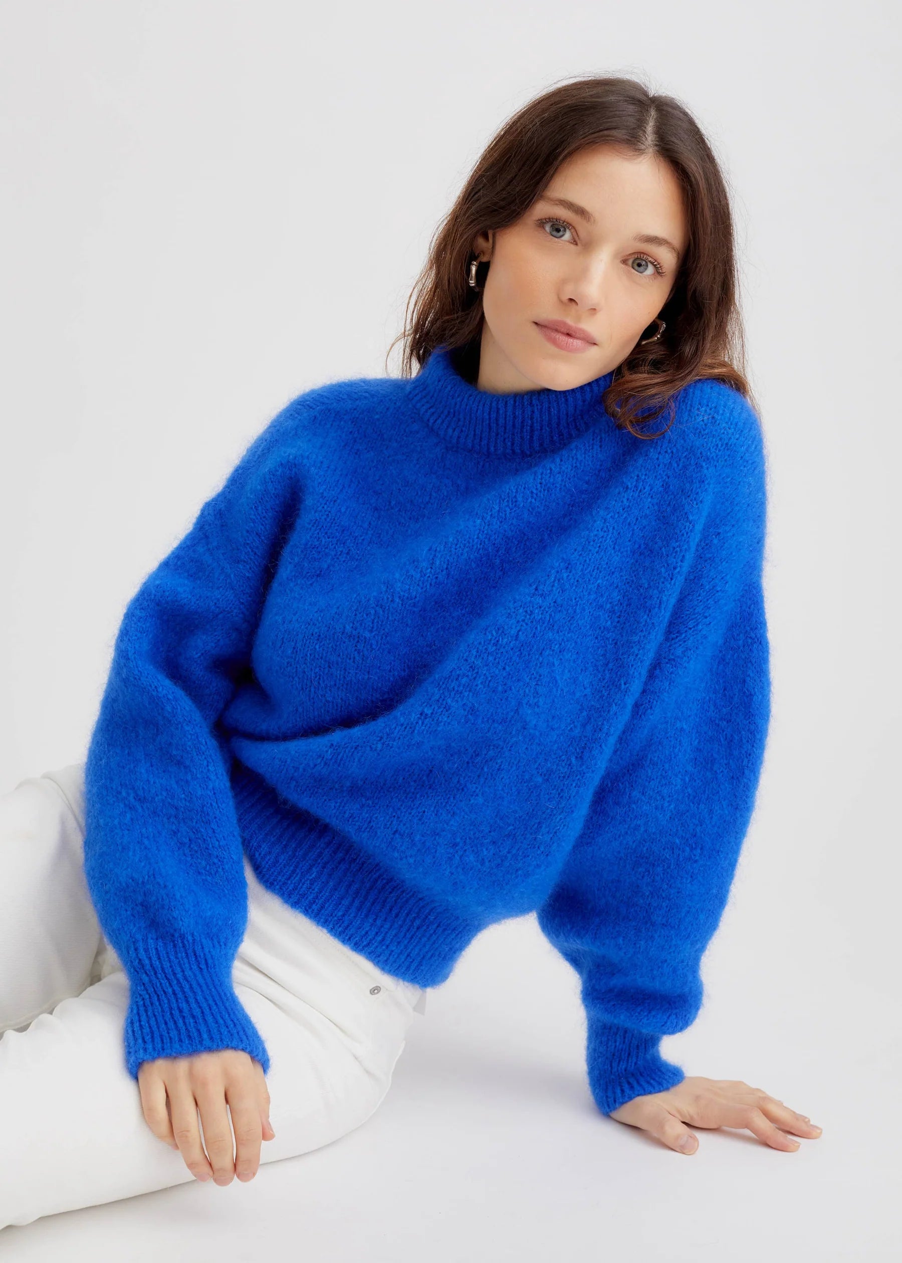 Pull Mohair Jane Bleu Électrique - Surprise