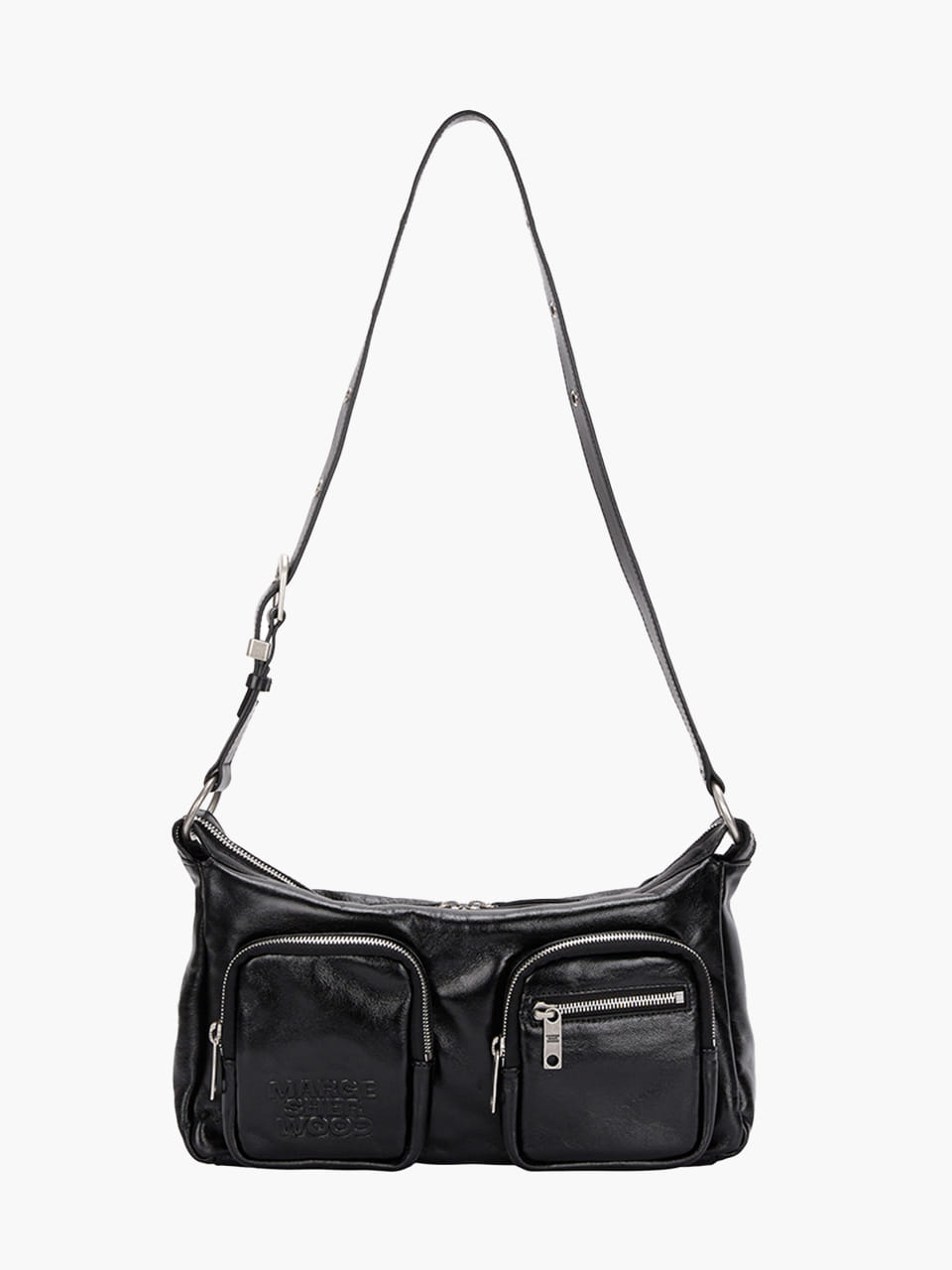 Sac Outpocket Hobo Black Glossy - Marge Sherwood