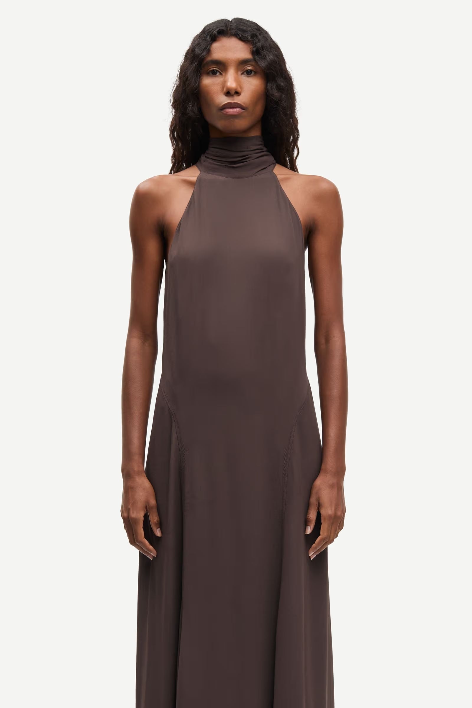 Robe Longue Marron Saniva - Samsoe Samsoe