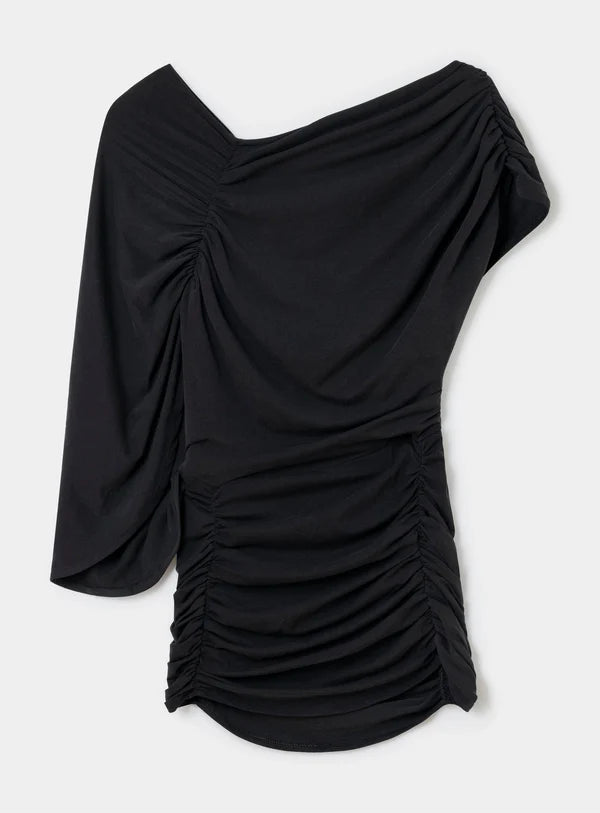 Top Drapé Aeris Noir - Laagam