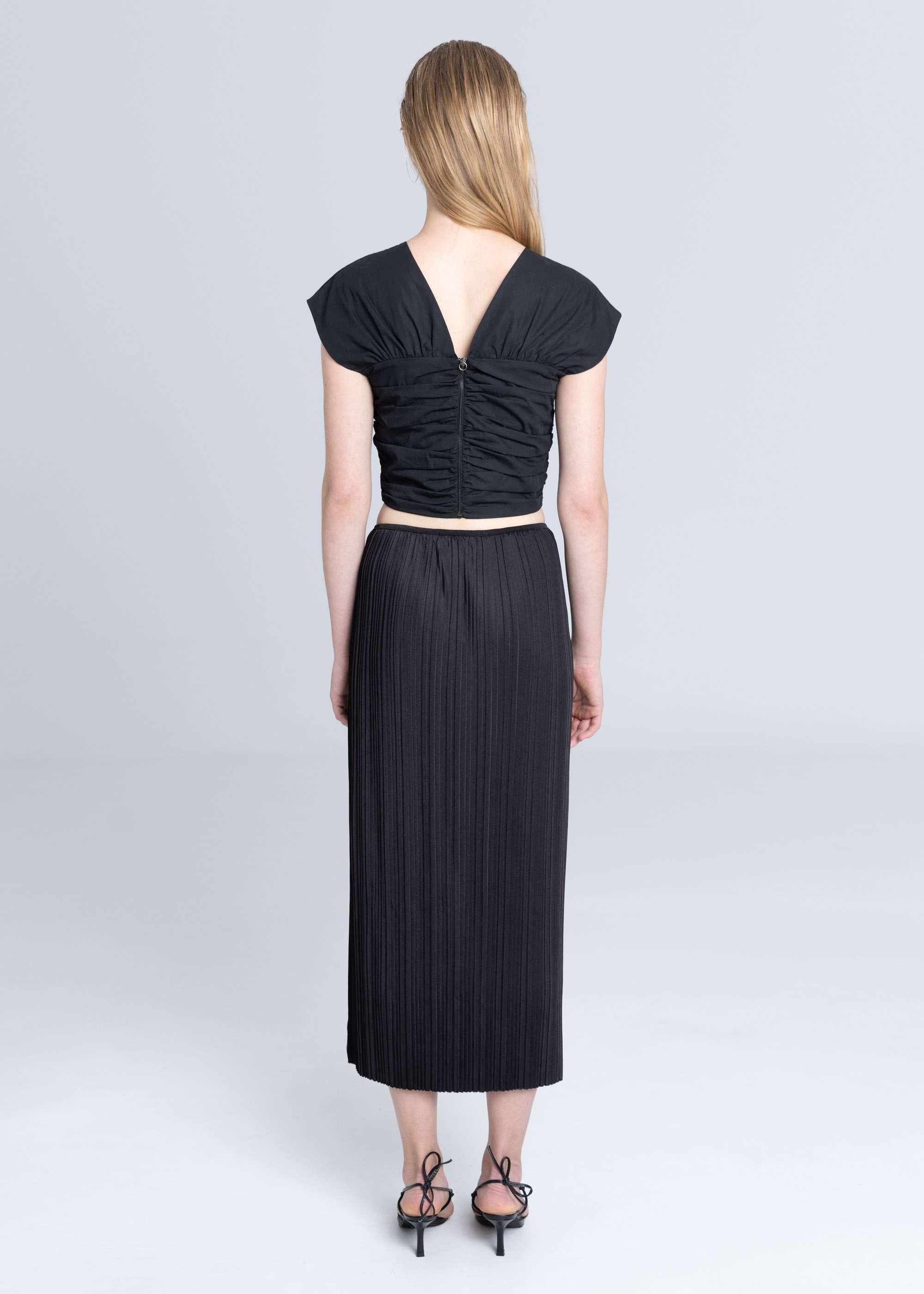 Top Réversible Popeline Noir - Esthé