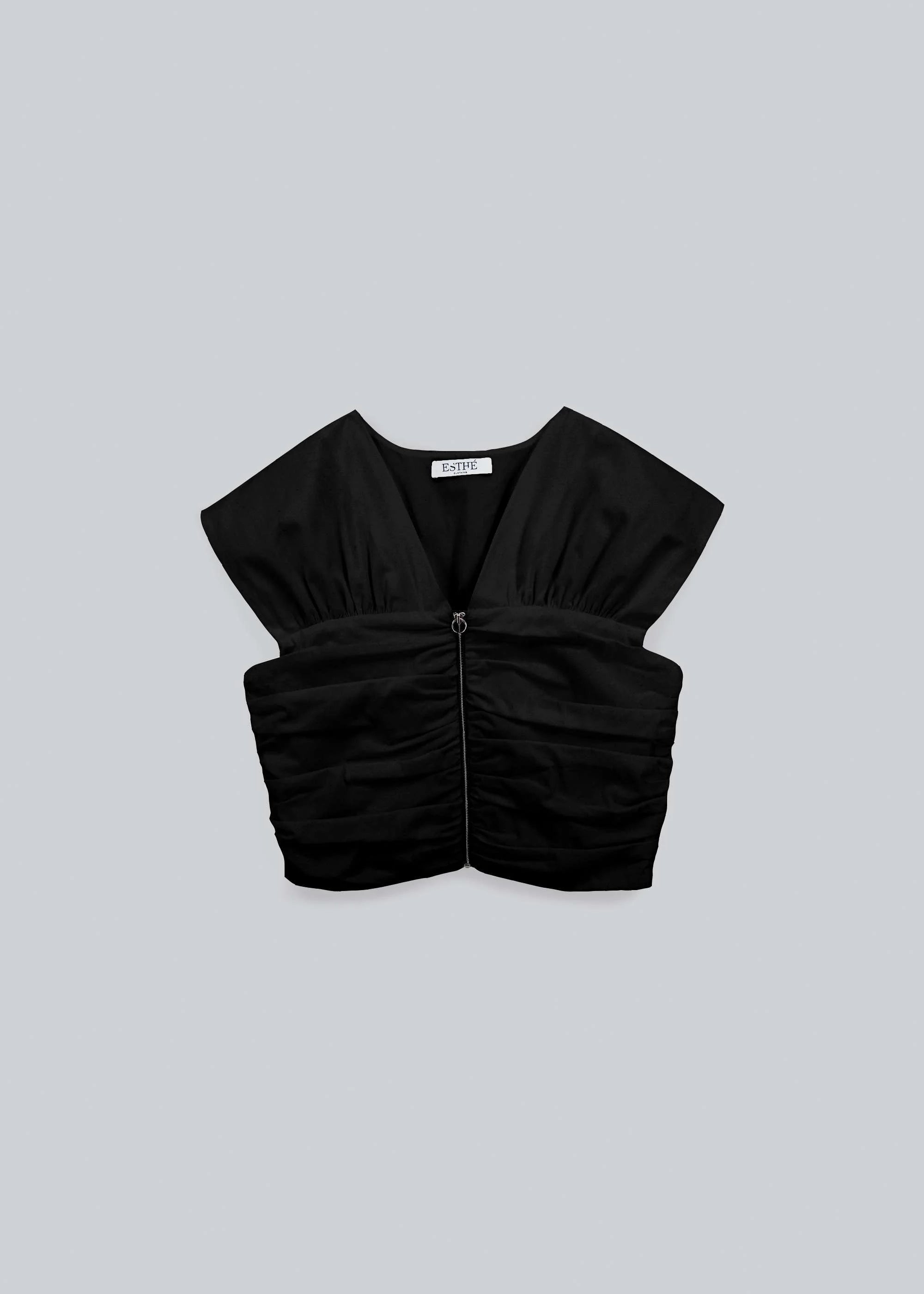 Top Réversible Popeline Noir - Esthé