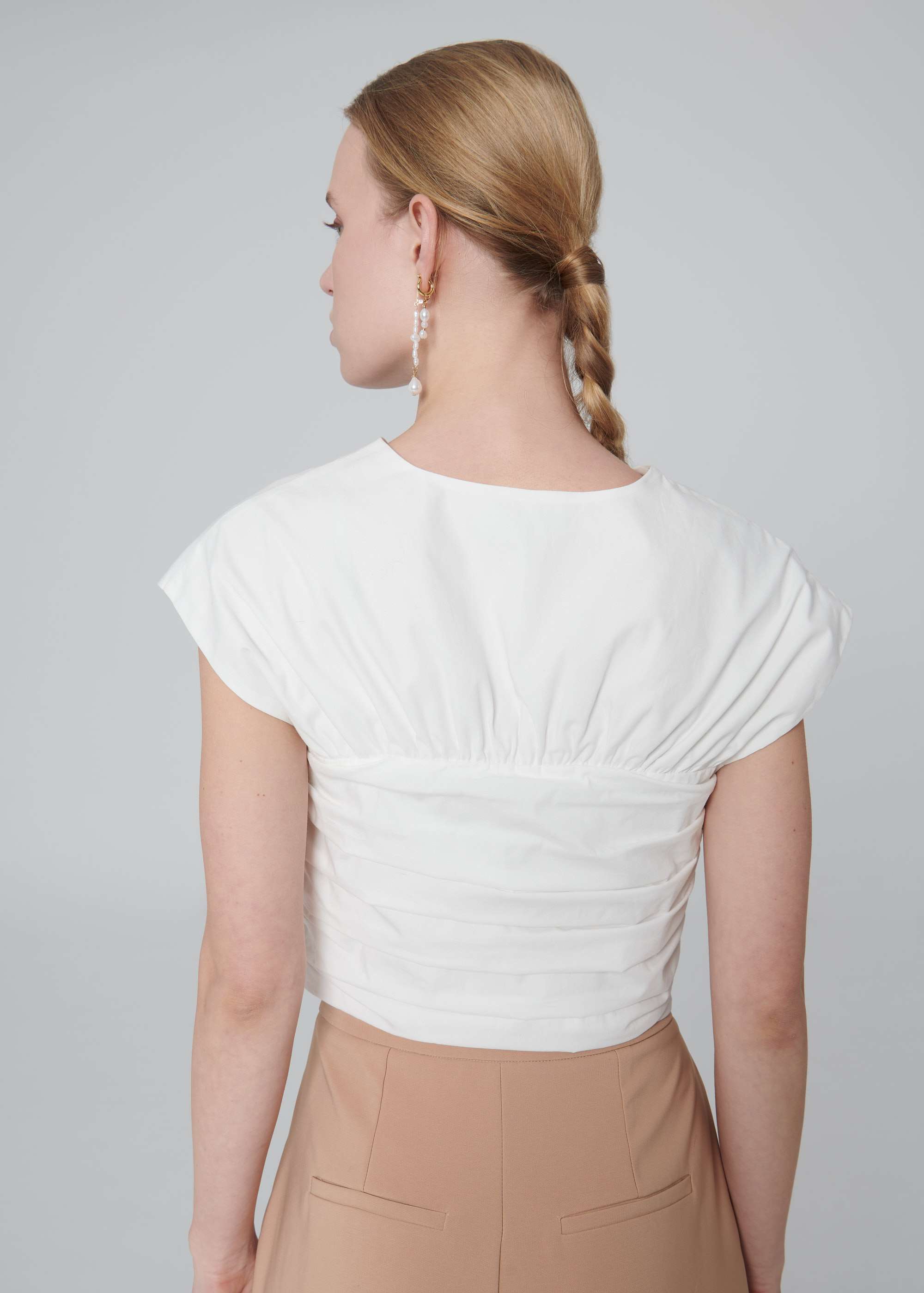 Top Réversible Popeline Blanc - Esthé