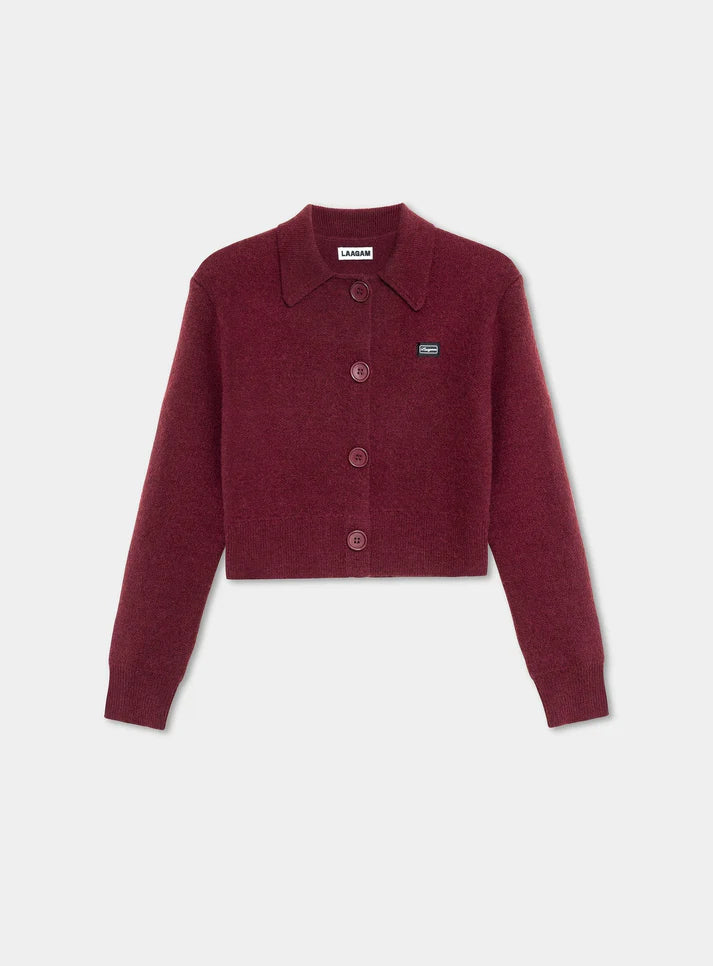 Cardigan Beverly Plum - Laagam
