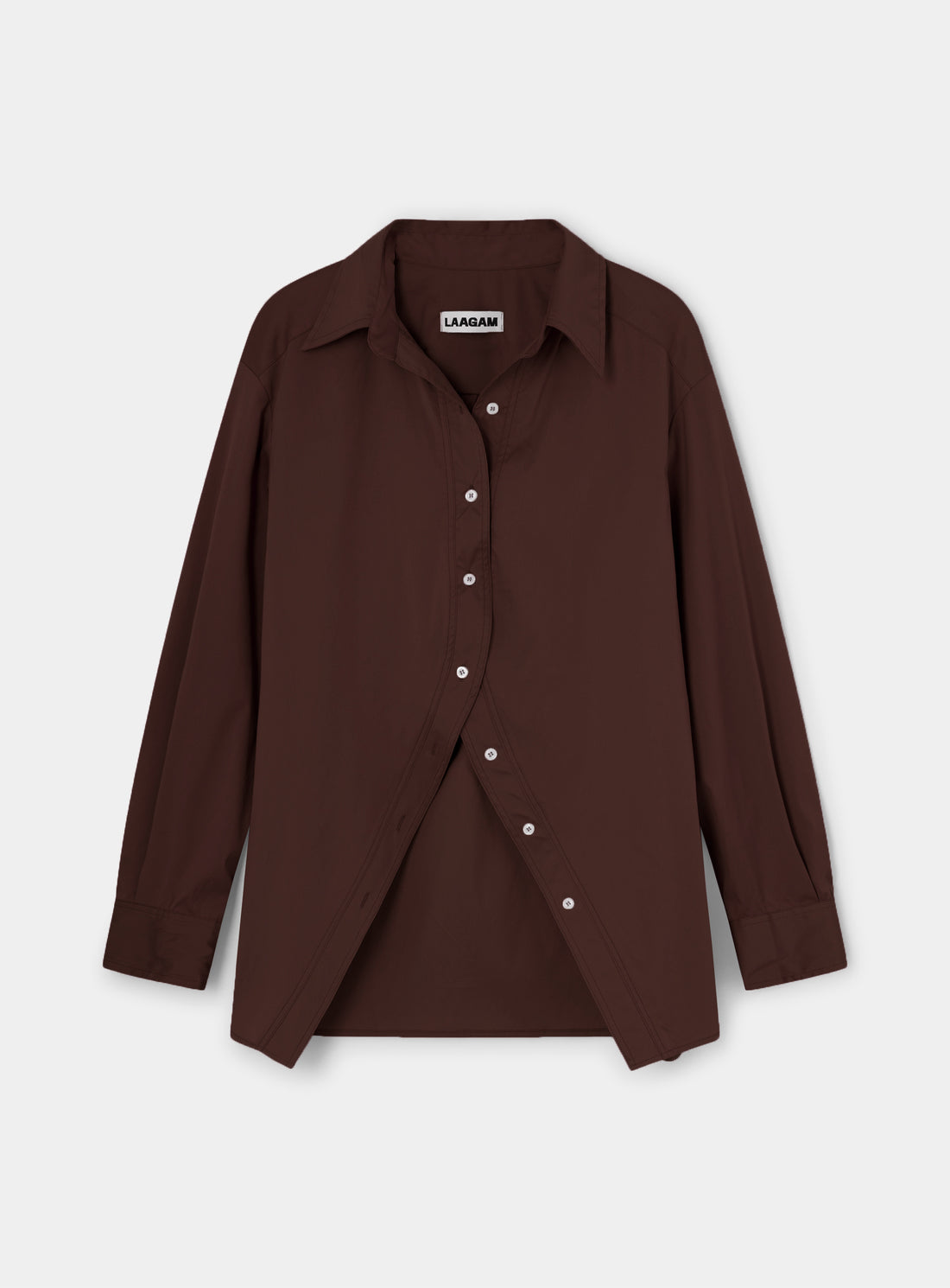 Chemise No Boyfriend Marron - Laagam