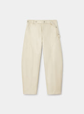 Pantalon barrel Noosa écru en simili cuir Laagam - photo 5