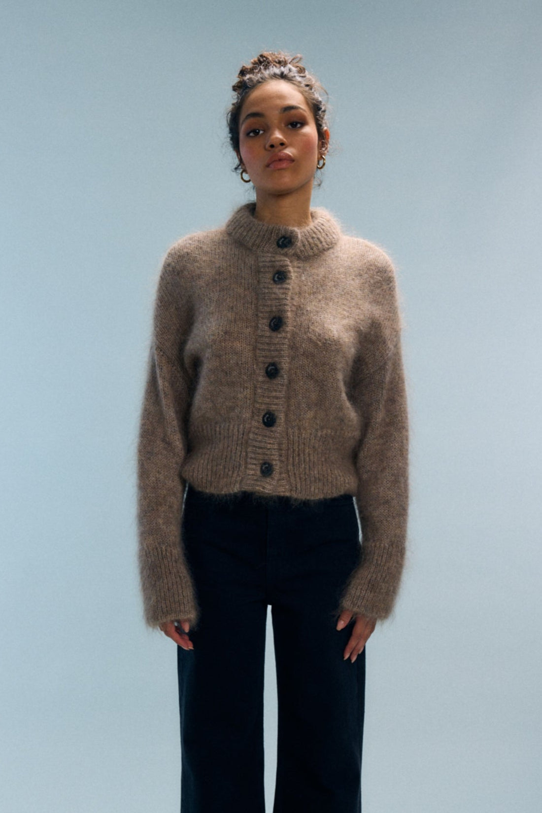 Gilet Marly Marron Chiné - Nitah