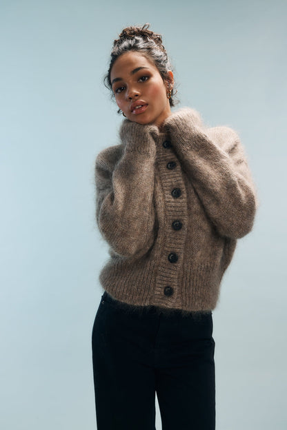 Gilet Marly Marron Chiné - Nitah