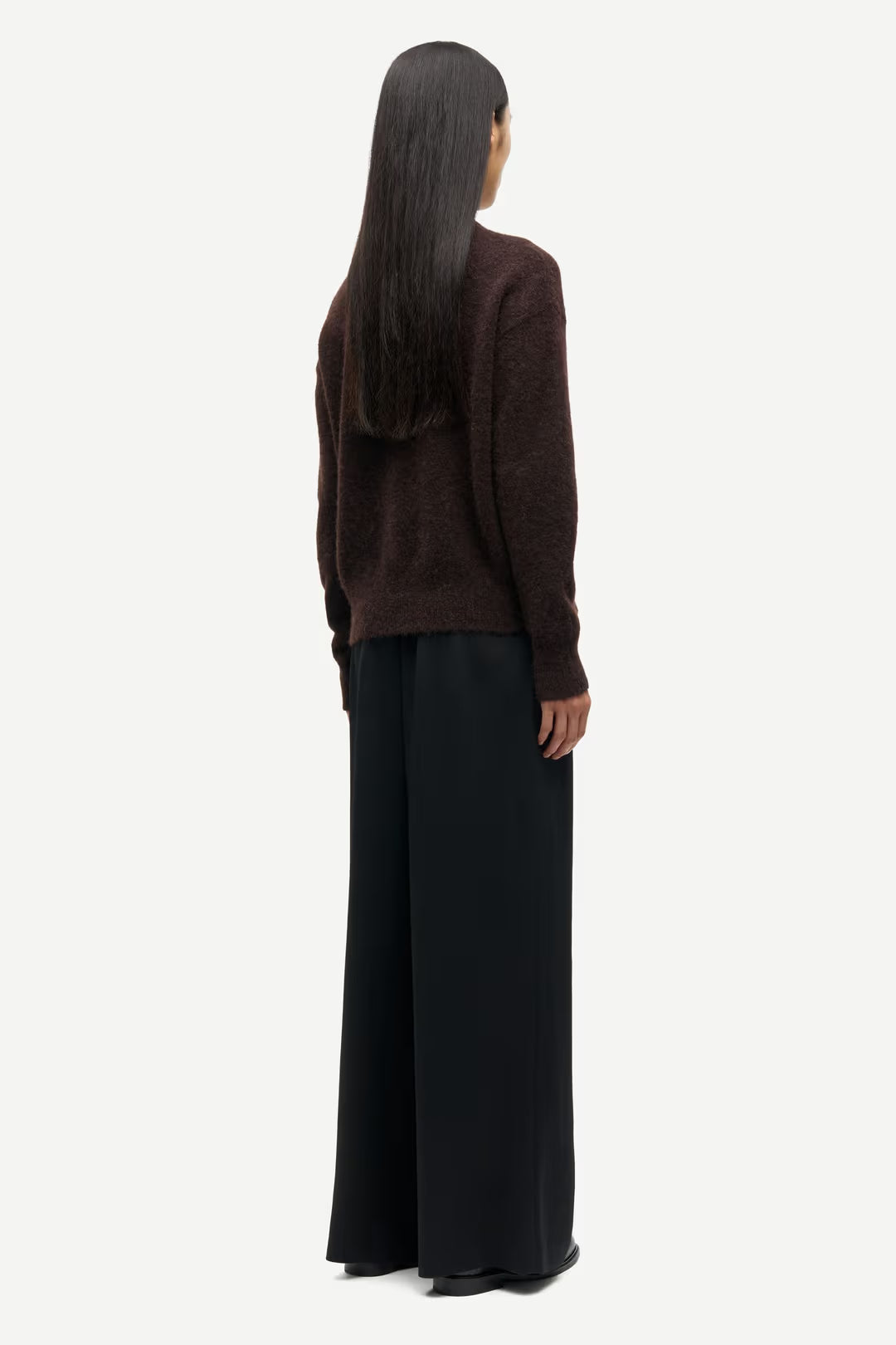 Pull Anour Laine Alpaga Marron - Samsoe Samoe