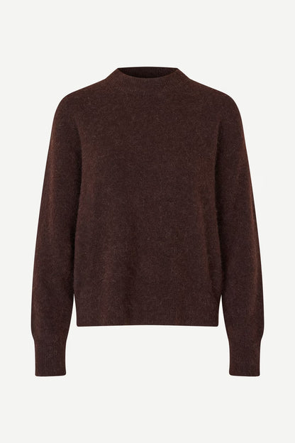 Pull Anour Laine Alpaga Marron - Samsoe Samoe