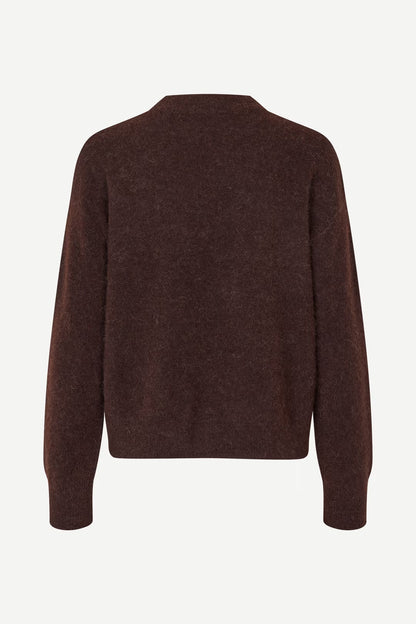 Pull Anour Laine Alpaga Marron - Samsoe Samoe