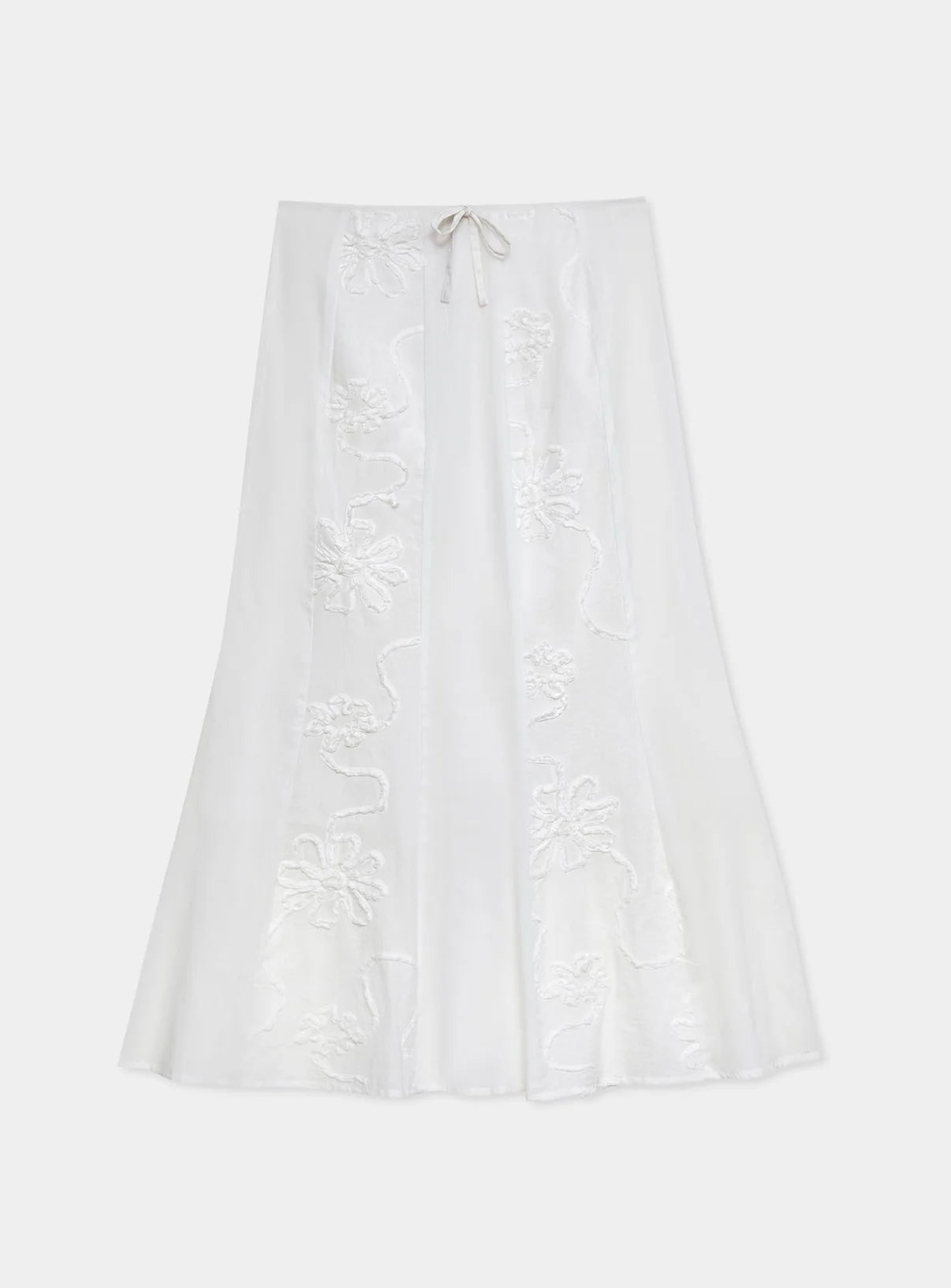 Jupe Midi Blanche Lila - Laagam