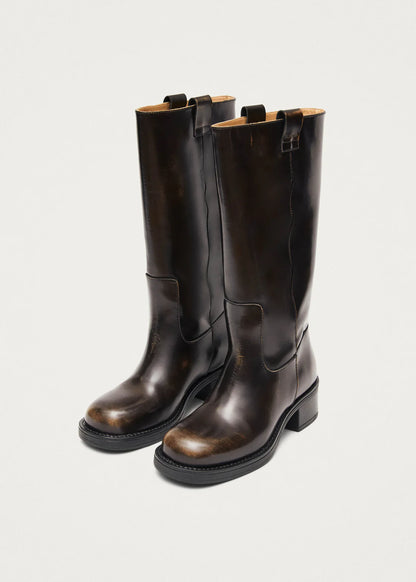 Bottes Sajan Cuir Marron - Alohas