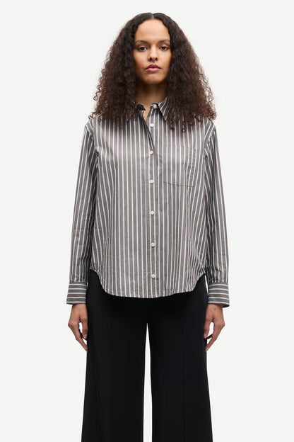 Chemise Salova Brown Stripe - Samsoe Samsoe