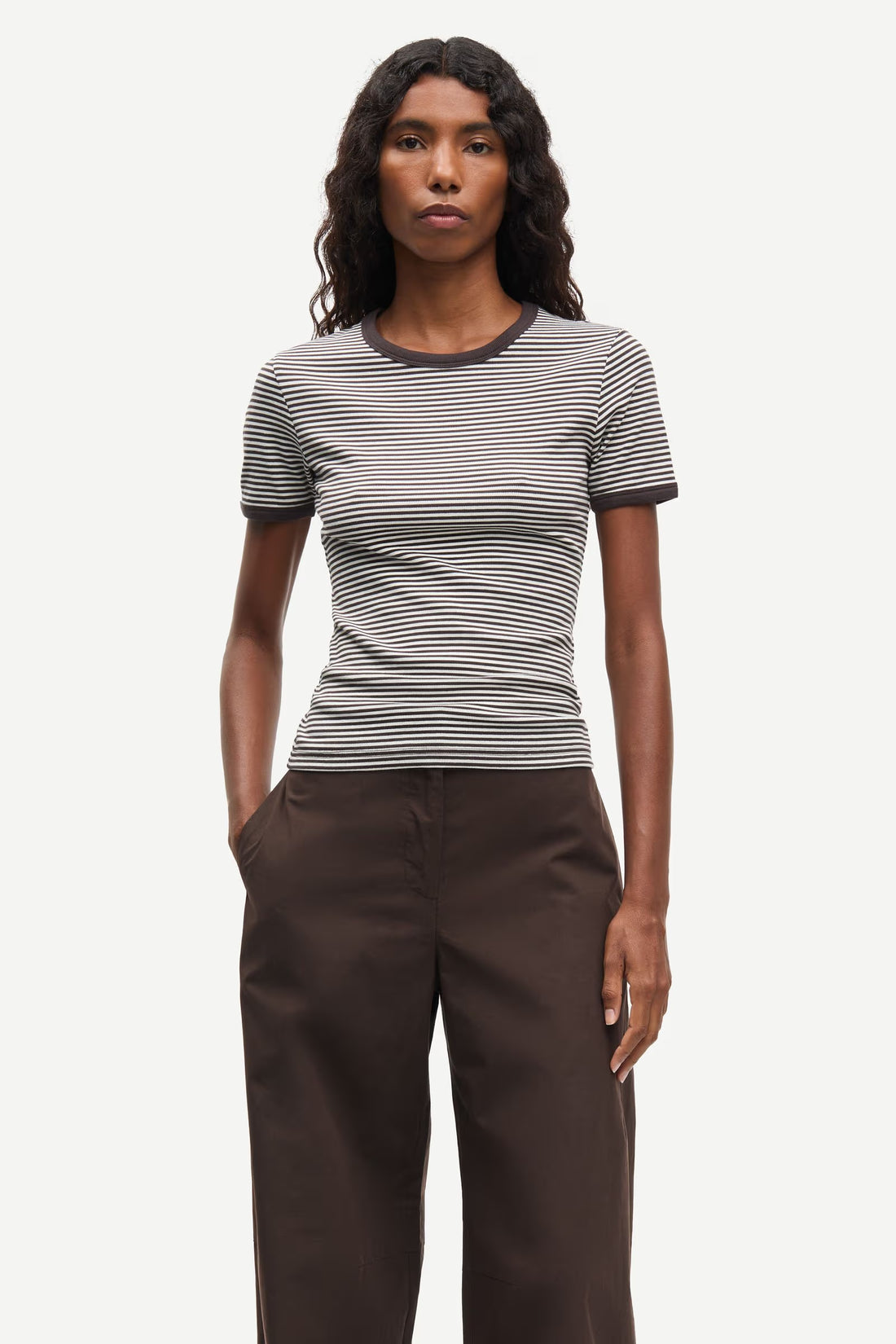 T-shirt Coton Rayé Salinas - Samsoe Samsoe