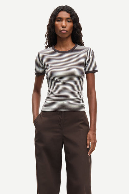 T-shirt Coton Rayé Salinas - Samsoe Samsoe
