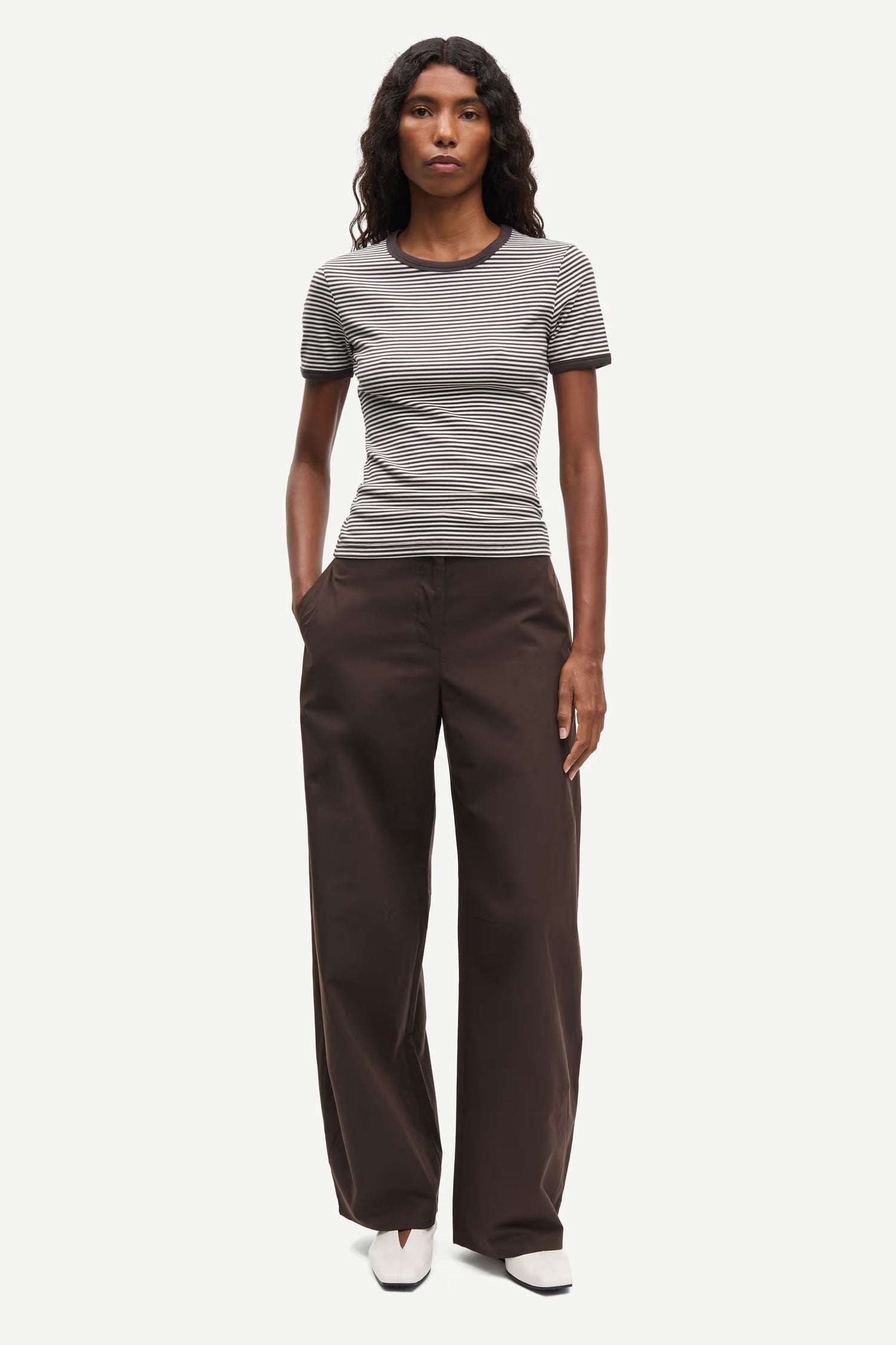 T-shirt Coton Rayé Salinas - Samsoe Samsoe