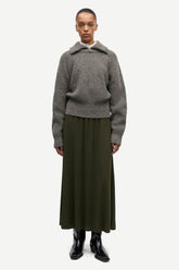 Pull zippé Saamandy gris - Samsoe Samsoe, photo 5