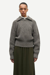 Pull zippé Saamandy gris - Samsoe Samsoe