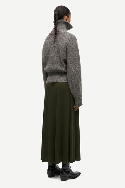 Pull zippé Saamandy gris - Samsoe Samsoe, photo 3