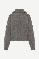 Pull zippé Saamandy gris - Samsoe Samsoe, photo 7